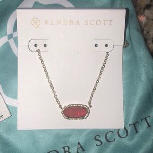 Kendra Scott Red Birthstone Necklace